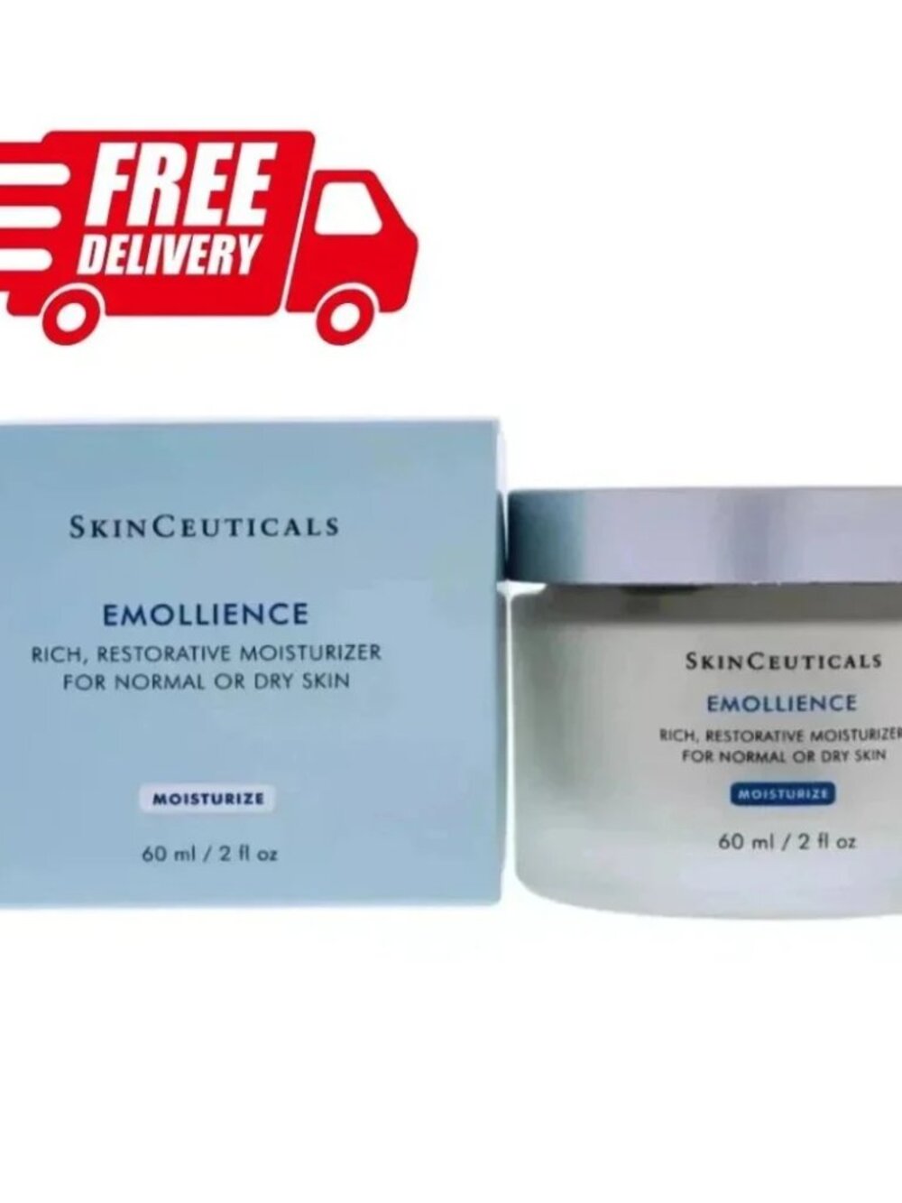 SkinCeuticals Emollience Facial Moisturizer 60ml / 2 fl oz – Hydrating Cream, Ne